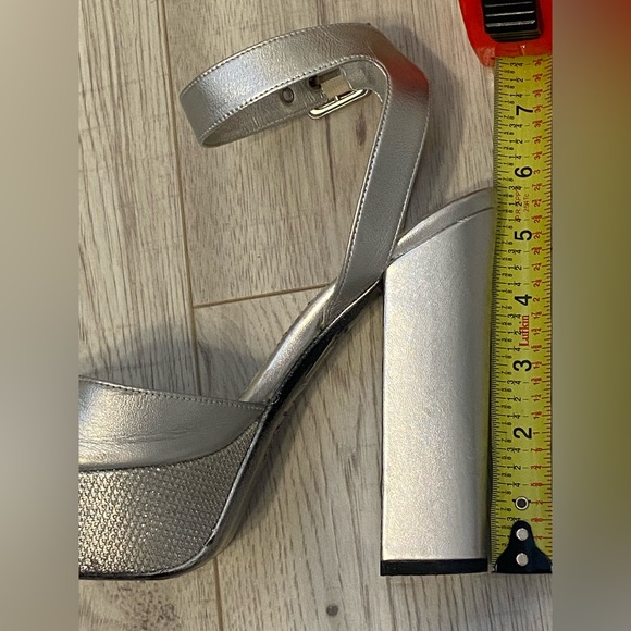 Baldan Leather Platform Sandals 5.5” Heels Shoes Sz 37 ~Light signs of preloved - Picture 11 of 11